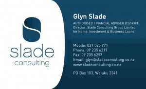 Glyn Slade business card