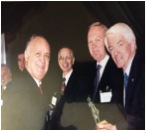 Hernan receiving an Award called Iacatecuttli (The Aztec God of Trade) from the President of the U.S. Chamber of Commerce, in recognition of distinguished services that, as a board member, he provided to the American Chamber of Commerce of Mexico. Looking on are the President of the American Chamber of Commerce of Mexico and the Minister Counselor for Commercial Affairs of the U.S. Embassy in Mexico City.