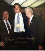 Hernan with the Governor of North Carolina and the Representative of North Carolina.