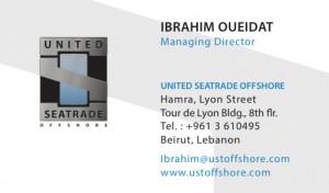 Ibrahim Oueidat business card